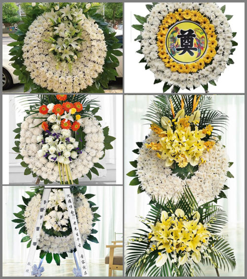 湖南永州祁阳县白水镇珠陵村花圈速递